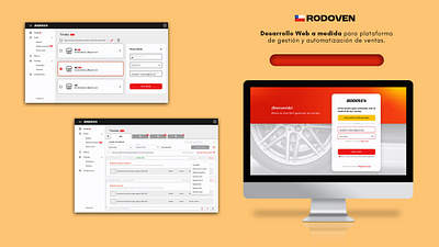 Rodoven - Plataforma de gestion y automatización de ventas. design ux graphic design ui ux web webdesign