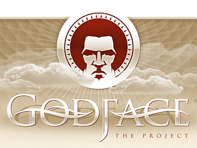 GodFace logotype type treatment typography webdesign