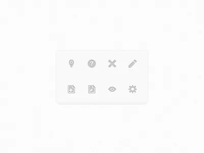 8 icons gray icon icon set icons mono ui vector