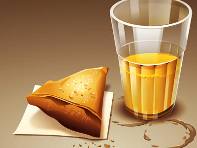 chai and samosa chai digital india samosa vector