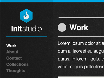 Initstudio 2.0 helvectica icon portfolio site typography