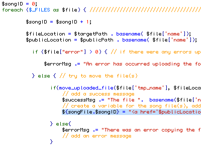 Variable Variables ouch php upload variable