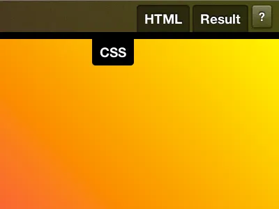 Mystery upcoming project - Top bar UI detail #2 css dabblet ui web design
