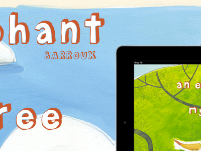 An elephant in my tree app ipad webdesign