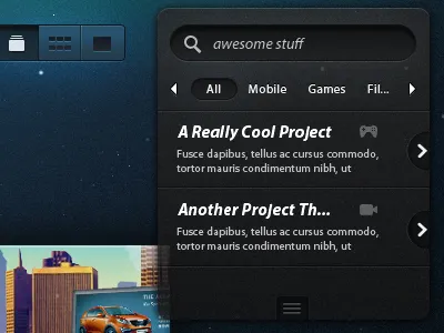 Searching for the awesome... icons search search box ui dark texture