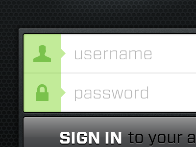 Sign In button icons iphone login