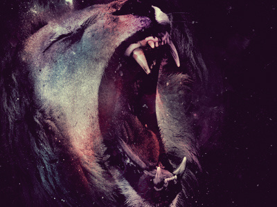 Lion andaur animal colors galaxy illustration lion new photoshop sebastian store