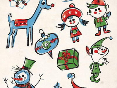 Scrapbook Page christmas illustration