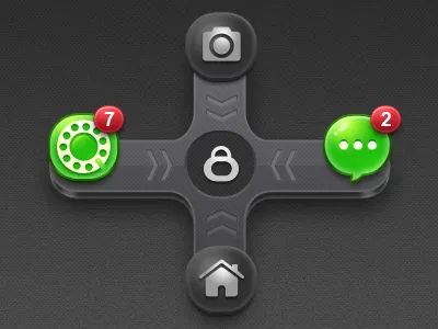 Unlock android gui home icon unlock