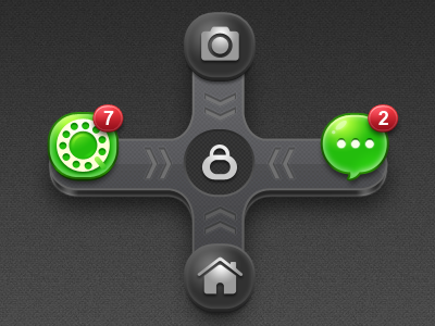 Unlock android gui home icon unlock