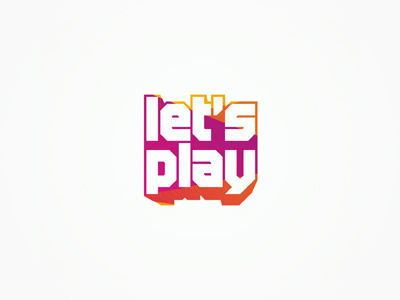 Let's play gaming portal logo design brand branding colorful creative custom custom made design gaming identity logo logo design logo designer logotype online games play portal shop type typographic typography wordmark