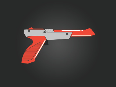 The zapper duck hunt game gun illustration nintendo