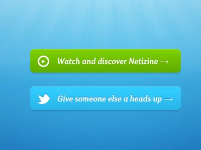 Netizine Buttons button interface menu ui ux web