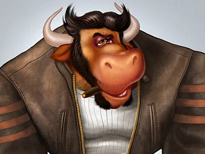 Bullverine artraf character illustration