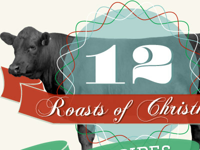 12 Roasts calendar christmas holiday vintage