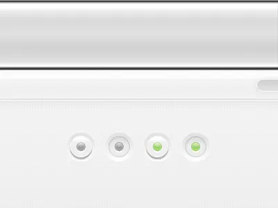 White ux - Buttons button clean ipad led metallic minimalistic ui user interface