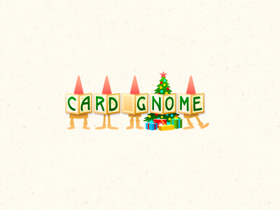 Christmas Logo cards christmas design gifts gnome logo tree