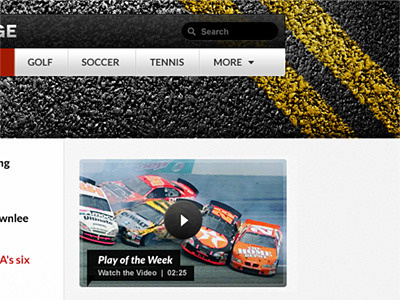 Sportedge Header Nascar motorsports nascar sport