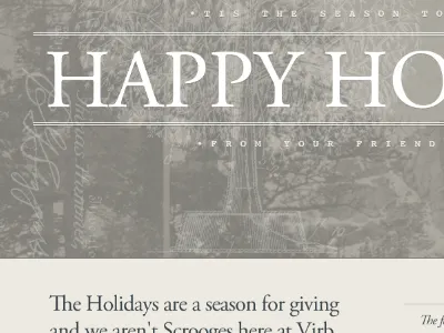 Happy Virb Holidays awesome december 12 free stuff garamond holidays tidings trees virb