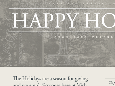 Happy Virb Holidays awesome december 12 free stuff garamond holidays tidings trees virb