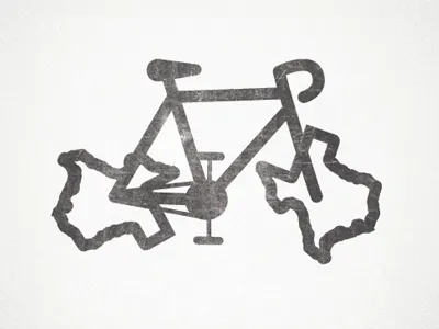 Ride bike illustration texas