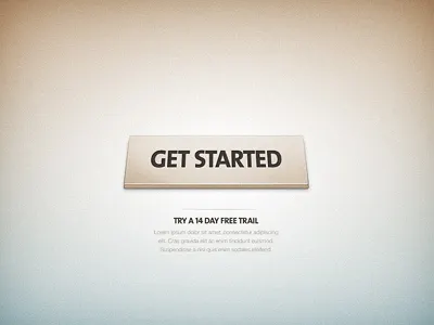 Get started app application button design detail free press shot site trail
