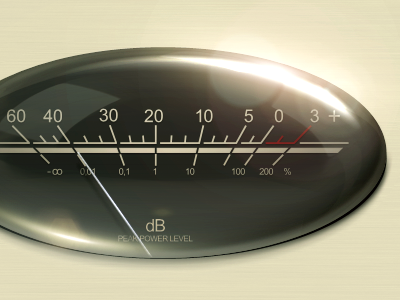 Progress Peak meter app controls buttons controls dials gui iphone modern music sliders ui user interface web elements