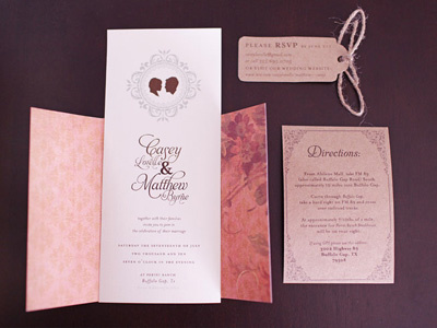 Wedding Invitation vintage wedding invitation