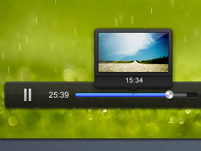 Video Player design gui html5 ui webdesign