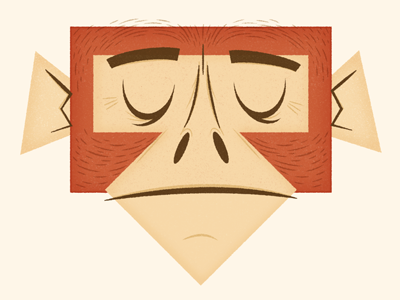 Chimp chimp geometric illustration primate