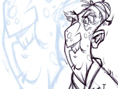 Crank happy idiot illustration keith frawley sketch