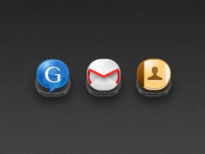 Oval android contacts gmail gtalk gui icon