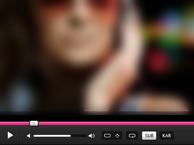 Video player redesign pink player ui video
