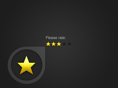 Please rate black dark like rate rating star stars ui vote