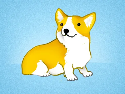 Corgi animal corgi dog illustration photoshop