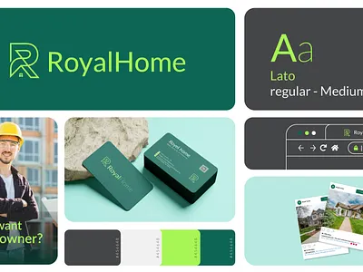 Royal Home-Real Estate Logo branding graphic design real estate realesatate logo