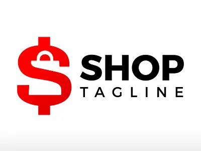 Letter s shopping logo sale online shopping Ecommerce logo deal