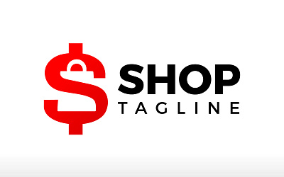 Letter s shopping logo sale online shopping Ecommerce logo deal