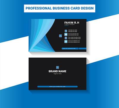 Creative & Professional Business Card Design business card canva card flyer id card illustrator photoshop poster