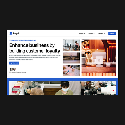 Loyal - Loyalty Consultant Landing Page branding consultant design home page landing page loyalty software house ui uiux uiuxdesign