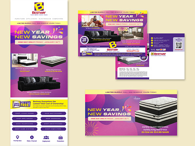 Bestway - January Sale Campaign design email design graphic design print design social media