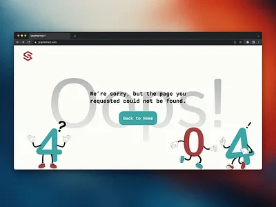 404 page branding design graphic design ui ui design