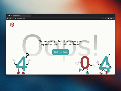 404 page branding design graphic design ui ui design