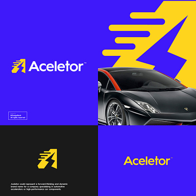 Acceletor Car Race Logo Design acceletor bike branding car speed graphic design illustration logo logo make logo mark logoideas motorbike powerful race logo speed stronglogo thunder logo ui design vector