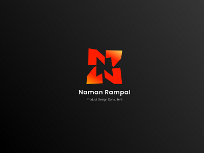 Naman Logo: Abstract Geometric 'N' Design abstract geometric identity logo