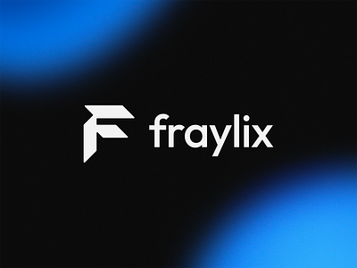 Fraylix – Logo Design blue branding design f letter flat frost gradient grain logo mesh minimal minimalism minimalist shape