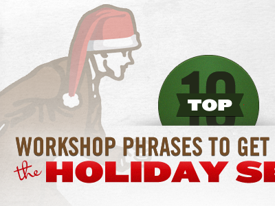 Holiday title card christmas holiday knockout texture trade gothic video