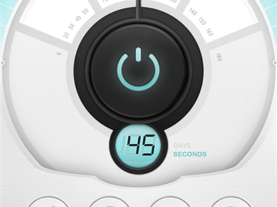 Dailybrush app brush daily gui ios iphone lens power button timer ui