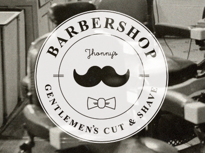 Barber shop label barber barber shop logo branding gentlemens moustache