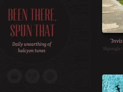 Been There, Spun That halcyon music recommendations tunes